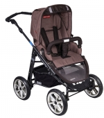 Коляска 2 в 1 Patron Fenix 4XC-B (черная рама) — tweed tabasco brown 663