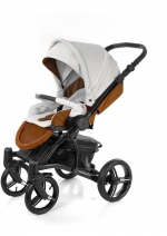 Прогулочная коляска Esspero Grand Tour (шасси Black) — Orange leatherette