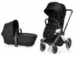 Коляска 2 в 1 Cybex Priam (шасси Trekking Matt Black) — Stardust Black