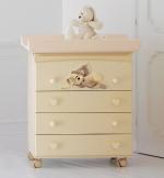 Пеленальный комод с ванночкой Baby Expert Cremino by Trudi — крем