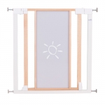 Ворота безопасности Geuther Vario Safe 74,5-82,5 см, высота 77,5 — натуральный/оргстекло