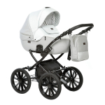 Коляска 2 в 1 Indigo PORTO Classic 14" — св.серая кожа+св.серый лен