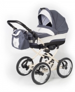 Коляска для новорожденных Esspero Classic (шасси Beige) — Grey Lux