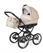 Коляска для новорожденных Esspero Classic (шасси Black) — Khakki Beige