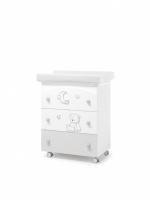 Пеленальный комод Erbesi Stella — Белый/Серый