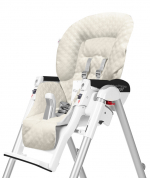 Сменный чехол сидения Esspero к стульчику для кормления Peg-Perego Diner/Best/Duplo стеганная кожа — Beige