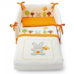 Комплект в кроватку Pali Smart Bosco 5 предметов — Оранжевый