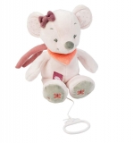 Мягкая музыкальная игрушка Nattou Soft Toy Adele Valentine — Мышка 424042