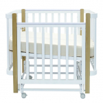 Детская кроватка ANTEMI Terra Light 100х70 — Белый/дерево