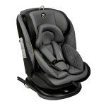 Автокресло Indigo Fuller ISOFIX, группа 0+1+2+3 — серый-черный