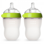 Набор бутылочек для кормления COMOTOMO (250 мл.) Natural Feel Baby Bottle — цвет зеленый