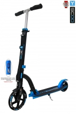 Самокат Y-SCOO RT SLICKER DELUXE 205 с амортизатором — blue