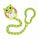 Клипса-держатель для пустышек Canpol "Сова", 0+ мес., арт. 10/876 — зеленый