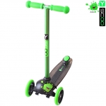 Самокат трехколесный Y-SCOO RT TRIO DIAMOND 120 Monsters 1 высота — green Zoko