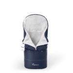 Конверт в коляску Esspero Transformer White (натуральная 100% шерсть) — Navy