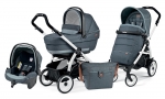 Коляска 3 в 1 Peg Perego Book 51 XL Modular System (шасси White/Black) — Blue Denim