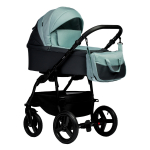 Коляска 2 в 1 Indigo IMPULSE ECO — серая кожа+шалфей