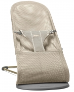 Детский шезлонг BabyBjorn Bliss Mesh — Серо-бежевый
