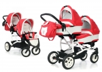 Коляска для двойни 2 в 1 Esspero Duetto (шасси White) — Red Lux