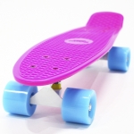 Пенни борд Hubster Cruiser 22 — розовый с голубыми колесами