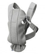 Рюкзак-кенгуру BabyBjorn "Mini Cotton Jersey" — Светло-серый