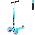 Самокат Y-SCOO 35 MAXI FIX Shine со светящимися колесами — aqua