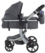 Коляска трансформер Farfello Aimile Silver — серебристый