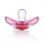 Автозакрывающаяся силиконовая пустышка Farlin — Розовый