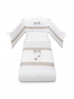 Комплект постельного белья Erbesi Lilli (3 предмета) — Белый/Песочный