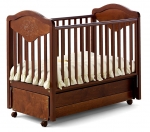 Детская кроватка-маятник Baby Italia Gioco LUX — Античный орех (Noce anticato)