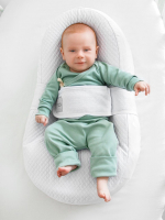 Матрас-кокон AmaroBaby для позиционирования с эффектом памяти, Premium Form Sky — Белый