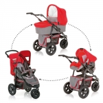 Коляска 3 в 1 Hauck Viper Trioset — charcoal red