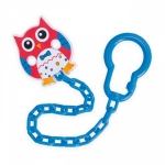 Клипса-держатель для пустышек Canpol "Сова", 0+ мес., арт. 10/876 — красный