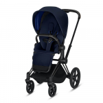 Прогулочная коляска Cybex Priam III (шасси Matt Black) — Indigo Blue
