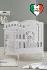 Детская кроватка Erbesi Jack  — Белый/Серый