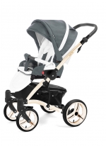 Прогулочная коляска Esspero Grand Tour (шасси Beige GT) — Nappa Blue Grey