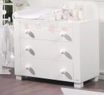 Тумба Micuna Juliette Luxe со стразами Swarovski CO-1550 — White/Pink