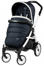 Прогулочная коляска Peg Perego Book 51 Pop Up Completo (шасси White/Black) — Luxe Blue