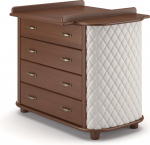 Детский пеленальный комод Gandylyan "Тиффани" — орех (ромбы)