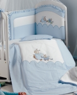 Постельный комплект Roman Baby LUCCIOLE 5 предметов — Light Blue (Голубой)