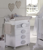 Пеленальный комод Micuna Alexa B-1645	 — White/Silver