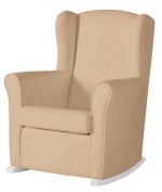 Кресло-качалка Micuna Wing/Nanny — White/Beige Leatherette