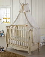 Детская кроватка-качалка Baby Italia Andrea VIP — Античная слоновая кость (Avorio anticato)