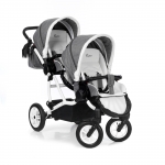 Коляска для двойни Esspero Duetto (шасси White) — Denim