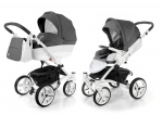 Коляска 2 в 1 Esspero Grand Tour (шасси White GT) — Grafite leatherette