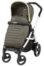 Прогулочная коляска Peg Perego Book 51 S Pop Up Completo (шасси White/Black) — Breeze Kaki