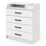 Комод АТОН Сириус-2 MARVIN 804 ЛДСП с шариковыми направляющими — белая аляска