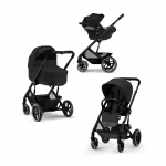Коляска 3 в 1 Cybex Balios S Lux BLK — Moon Black