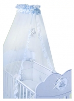 Балдахин для детской кроватки Feretti Velo "CHATON" — Azzurro