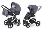 Коляска 2 в 1 Esspero Newborn Lux (шасси White) — Dark Grey